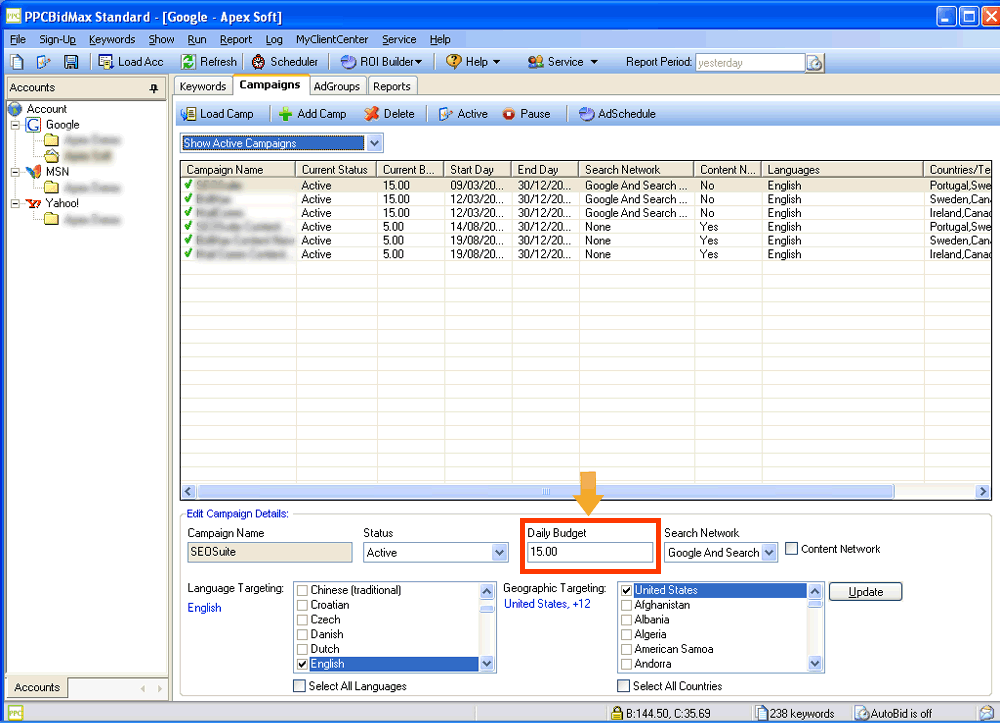 Bid Maximizer Program