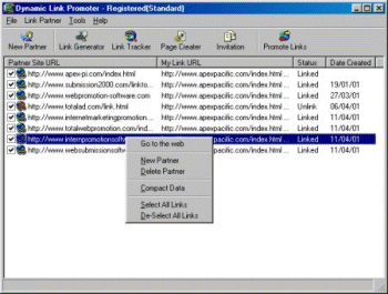 Dynamic Link Promoter - Link management tool for websites