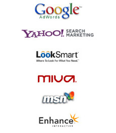 Supported search engine Google adwords, Yahoo Search marketing, Looksmart...