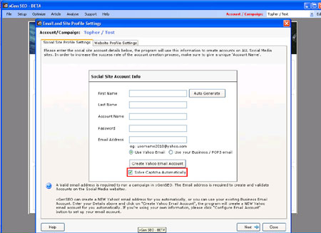 Email Account Creation