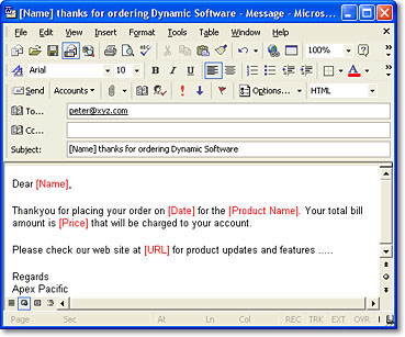 email message